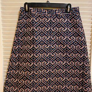 Trina Turk Abstract  Print Cotton Blend Skirt
